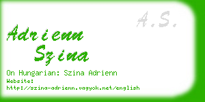 adrienn szina business card